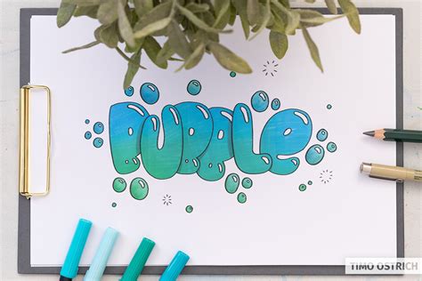 Bubble lettering: How to draw superbubbly letters with ease