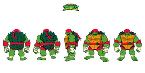 the teenage mutant ninjas are lined up and ready for action