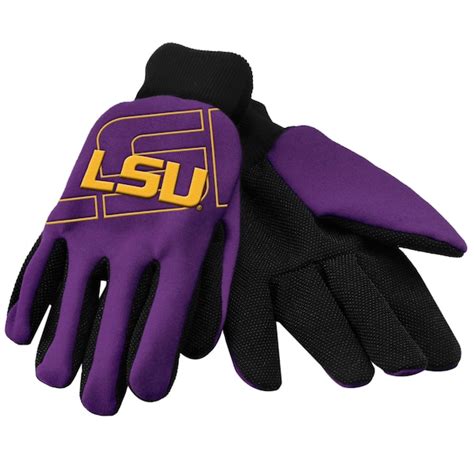 LSU Tigers Raised Logo Gloves - Purple | Official LSU Tigers Store