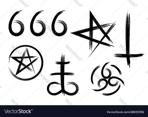 Hand In Satanic Vector Illustration Arm Art Background Png And | The ...