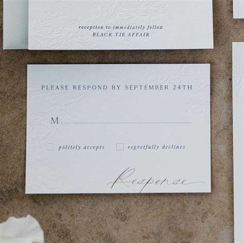 Wedding RSVP Card Wording: Tips and Examples