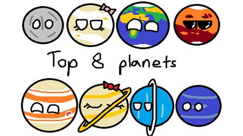 Top 8 planets of the Solar system (Planetballs) - YouTube