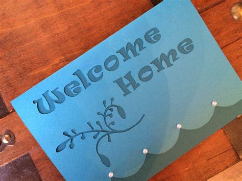 Free Greeting Card Template “Welcome Home” | Curious and Cozy