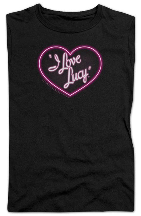 Ladies Neon Logo I Love Lucy Shirt