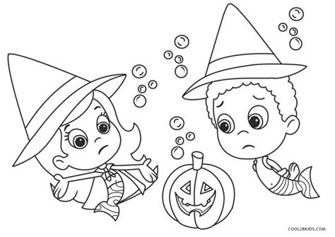 Bubble Guppies Halloween Coloring Pages