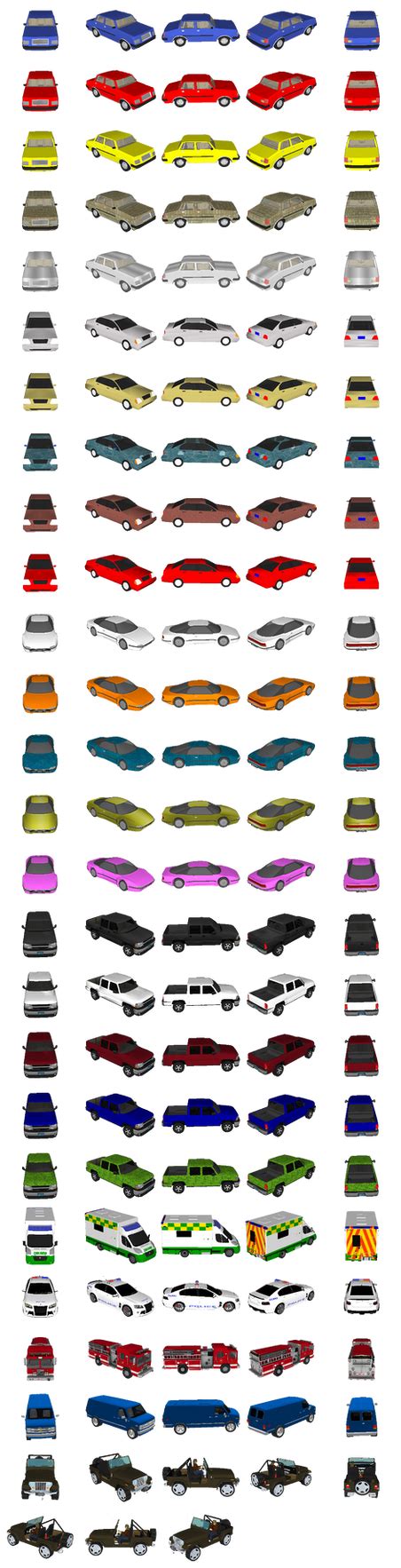 Car Sprite Sheet by lostchild14000 on DeviantArt