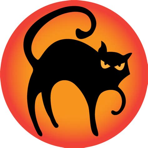 Black cat Icon | Halloween Flat Iconpack | GoldCoastDesignStudio