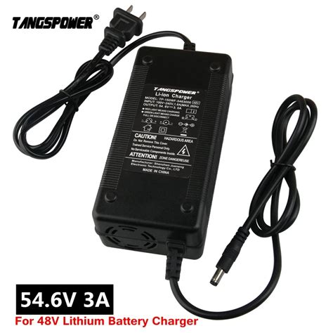 TANGSPOWER 54.6V 3A Lithium Battery Charger 54.6V3A electric bike ...