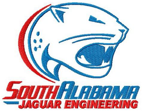 University of South Alabama logo embroidery design