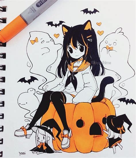 Anime Halloween Drawings - Drawing.rjuuc.edu.np