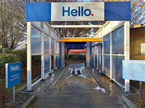 NEW Tesco car wash, Southall | Christ Alpha Stripe with blue… | Flickr