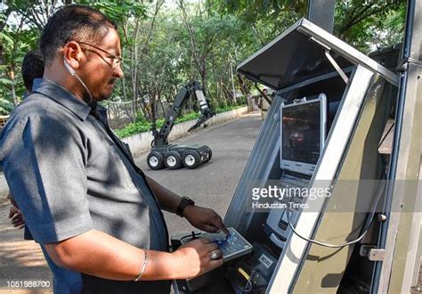 Demo of indigenous remotely operated vehicle DAKSH bomb disposal ...