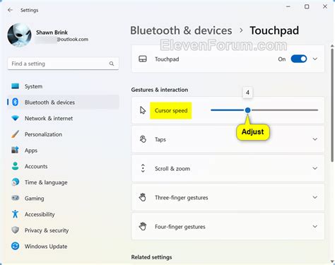 Change Touchpad Cursor Speed in Windows 11 Tutorial | Windows 11 Forum