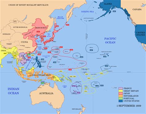 mapas de japón | Un mapa de las potencias imperiales del Pacífico en ...