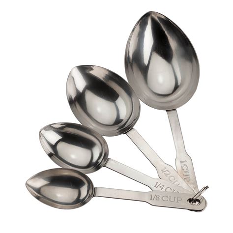 Stainless Steel Measuring Cup Scoops, Set of 4 - Walmart.com - Walmart.com