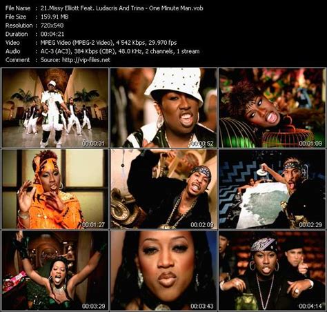 Missy Elliott Feat. Ludacris And Trina - One Minute Man - Download ...