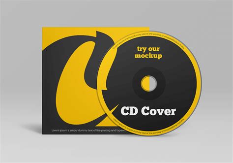 Free CD and Cover Mockup | Free Mockups, Best Free PSD Mockups - ApeMockups