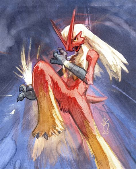 Blaziken Pokémon Art Prints Epic Pokemon Fan Art, Blaziken Poster Art Print, Pokemon Gift, Wall ...