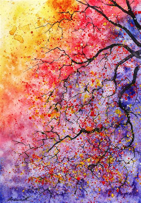 Nature Watercolor Painting at PaintingValley.com | Explore collection ...