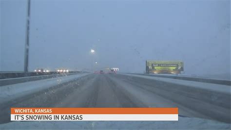 Heavy snow pounds down in Kansas as system makes its way across the Midwest | wqad.com