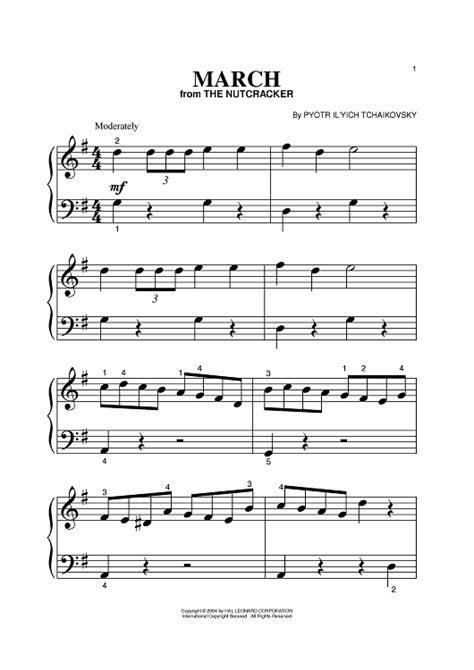 Nutcracker March Piano Sheet Music Pdf - bmp-urban