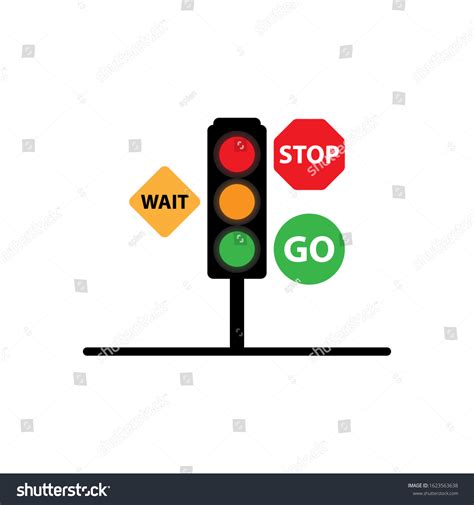 Traffic Light Regulations Description Meaning Colors Stock Vector ...