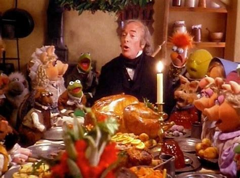 The final scene of "The Muppet Christmas Carol" starring Michael Caine ...