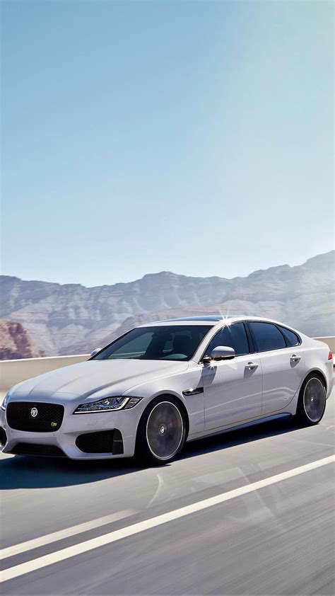 White Jaguar Car, white car, HD phone wallpaper | Peakpx