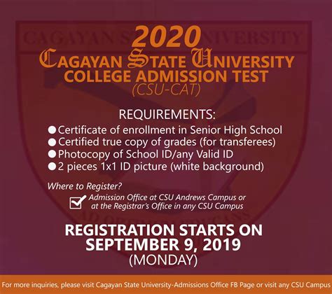 Cagayan State University - Admissions Office - Posts | Facebook