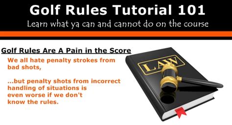 Golf Rules Tutorial 101 for Beginners: What Not to Do Golfing