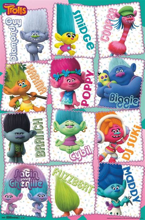 Trolls Grid Movie Poster 22x34 #GothamExchange Grid Poster, Poster Wall, Poster Prints, Art ...