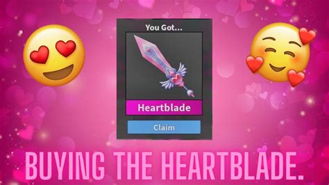 BUYING THE NEW HEARTBLADE GODLY IN [ MM2 ] - YouTube