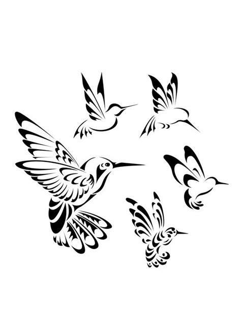 More tribals... | Hummingbird drawing, Hummingbird tattoo, Bird drawings