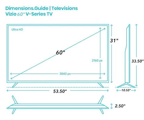 Standard 60-Inch TV Dimensions (With Photos) | Upgradedhome.com