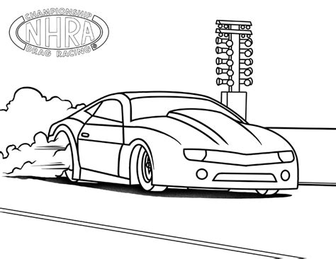 Drag Car Coloring Pages - Free Printable Race Car Coloring Pages For ...