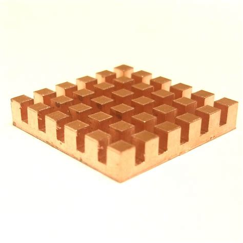 25mm Copper Heatsink 25mmx25mmx4mm with thermal conductive adhesive tape