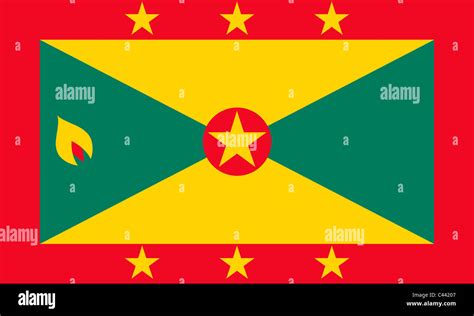 Flag of Grenada Stock Photo - Alamy