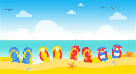 Summer vacation, Summer beach poster vector illustration 558995 Vector ...