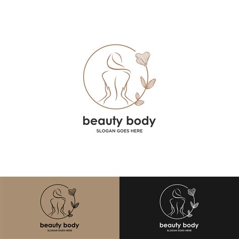 bellezza natura corpo spa logo design. illustrazione vettoriale del ...