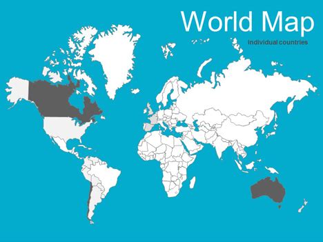 Editable World Map Powerpoint – Map Vector