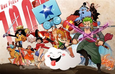 Straw Hat Pirates With Jinbei Wallpaper