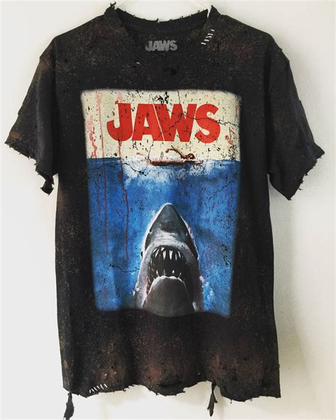 Jaws blood t shirt by Chad Cherry | Etsy