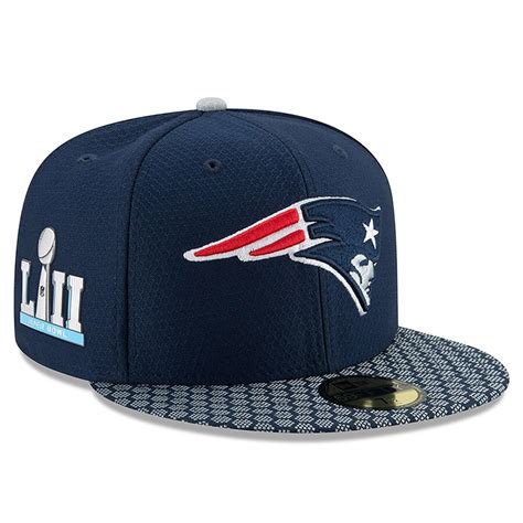 New England Patriots New Era Super Bowl LII Side Patch Sideline 59FIFTY ...