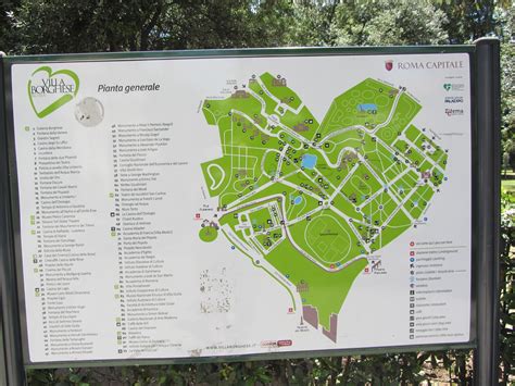 Location Map of the Villa Borghese | Roma, Lugares