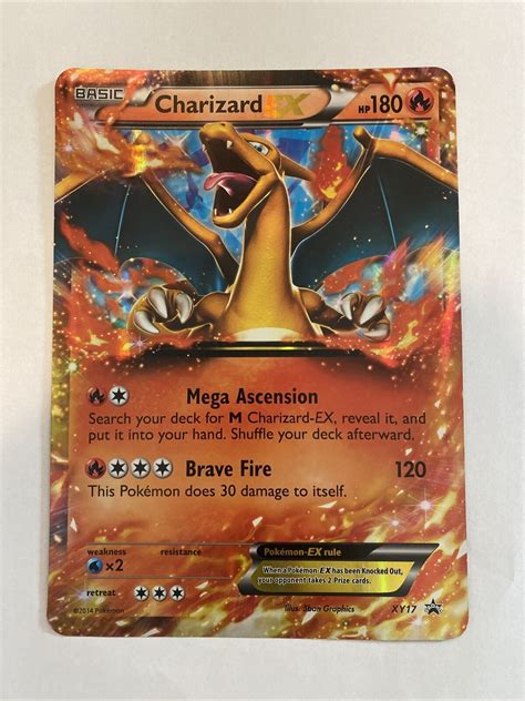 Mavin | Pokemon Charizard EX XY17 JUMBO Holo Oversized Promo Card