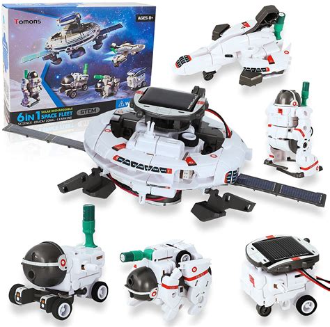 Buy Tomons STEM Toys 6-in-1 Solar Robot Kit Learning Science Building ...