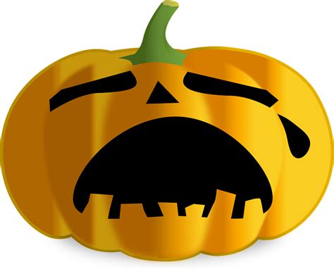 Download Pumpkin, Jack O Lantern, Sad. Royalty-Free Vector Graphic ...