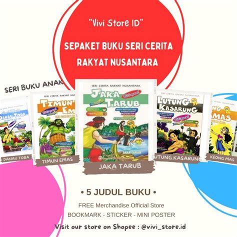 Archipelago Folk Story Series || 1 Package - Contents 5 Titles || Timun MAS - SANGKURIANG - Lake ...