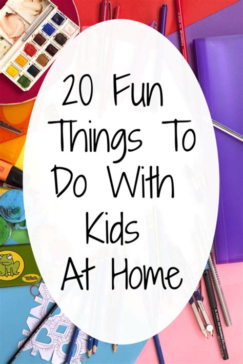 20 Fun Things To Do At Home with Kids - Houston Mommy and Lifestyle Blogger | Moms Without Answers