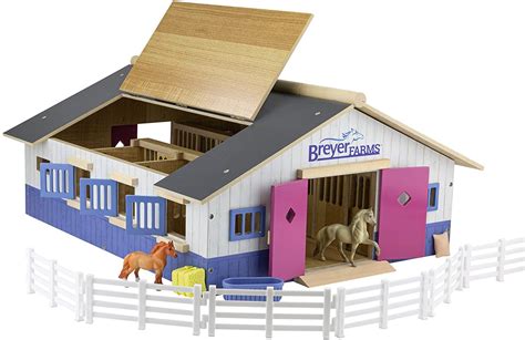 Breyer Horses Breyer Farms Deluxe Wooden Playset | 19 Piece Playset | 2 ...